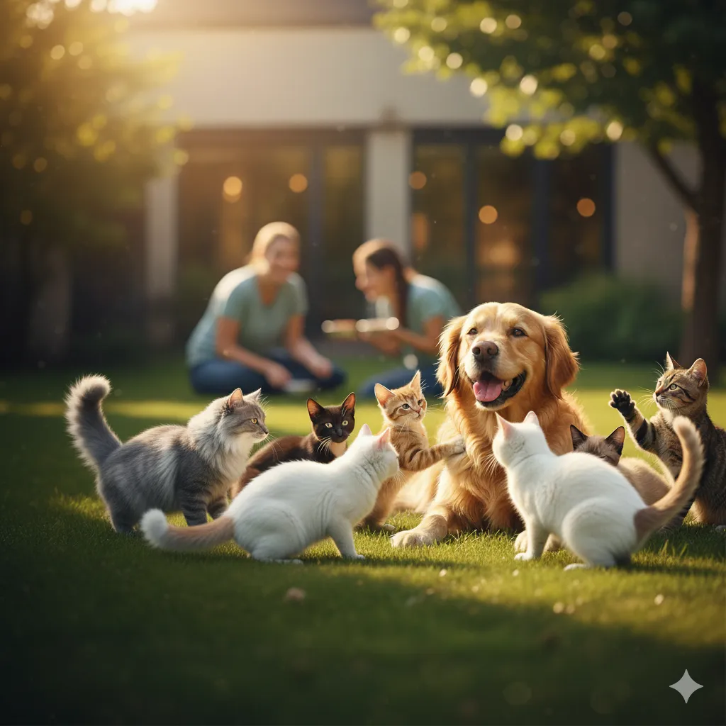 Chats recueillis par l'association Chapatounes